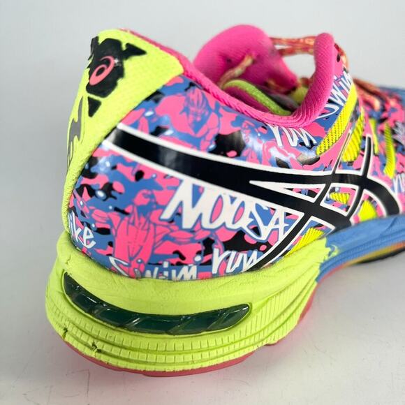 Asics Gel-Noosa Tri 10 Running Sneakers Shoes Neon Pink Blue Green Women 6 - Picture 8 of 14